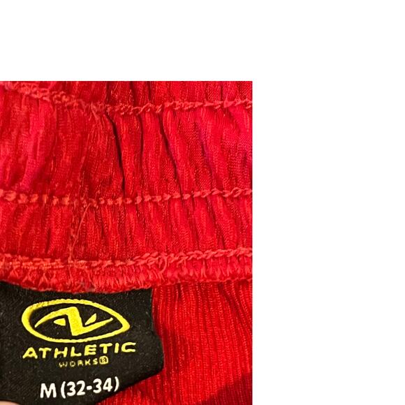 Athletic Works Red Training Shorts Mens M - Picture 3 of 3